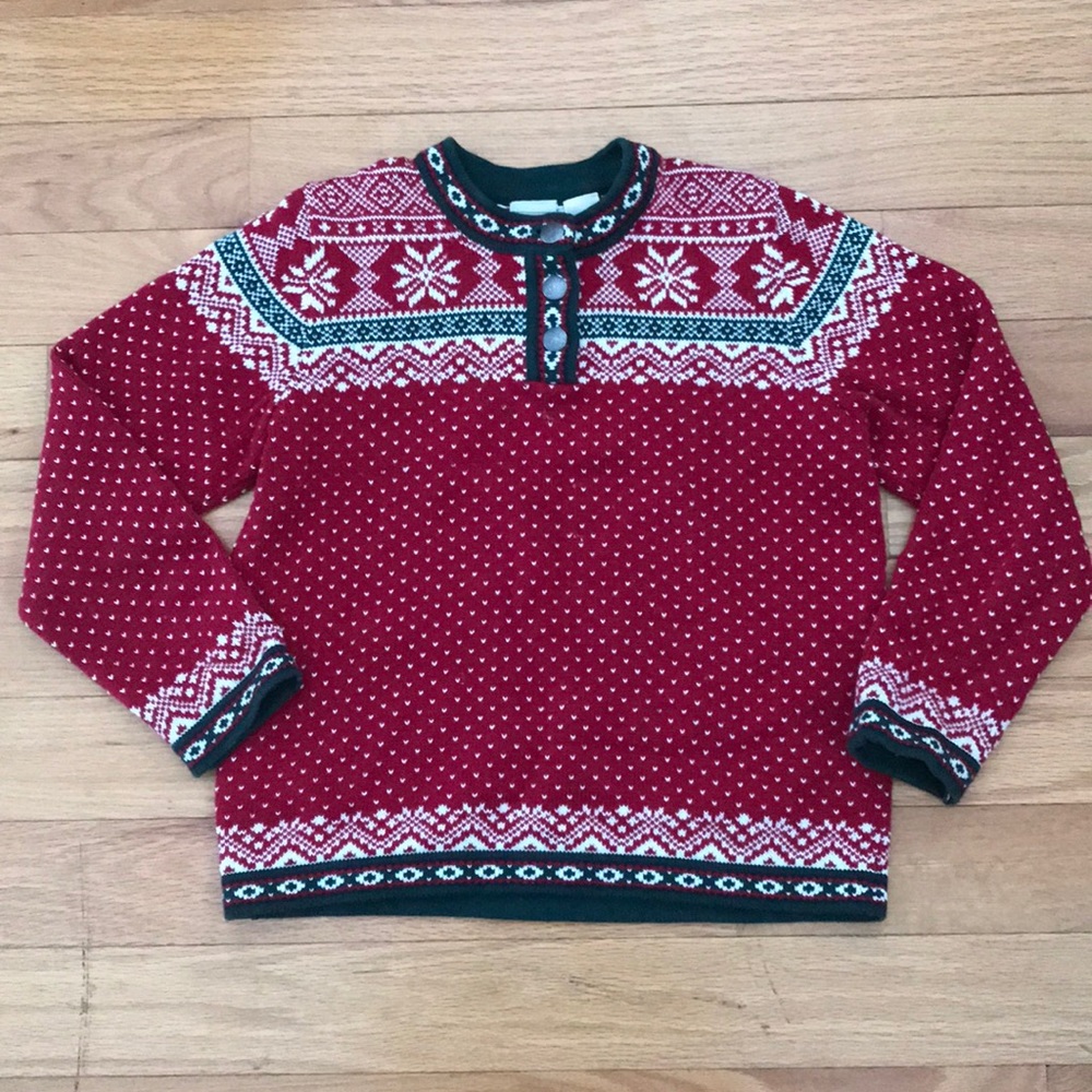 L.L. Bean Kid’s Size M Kingfield cotton sweater